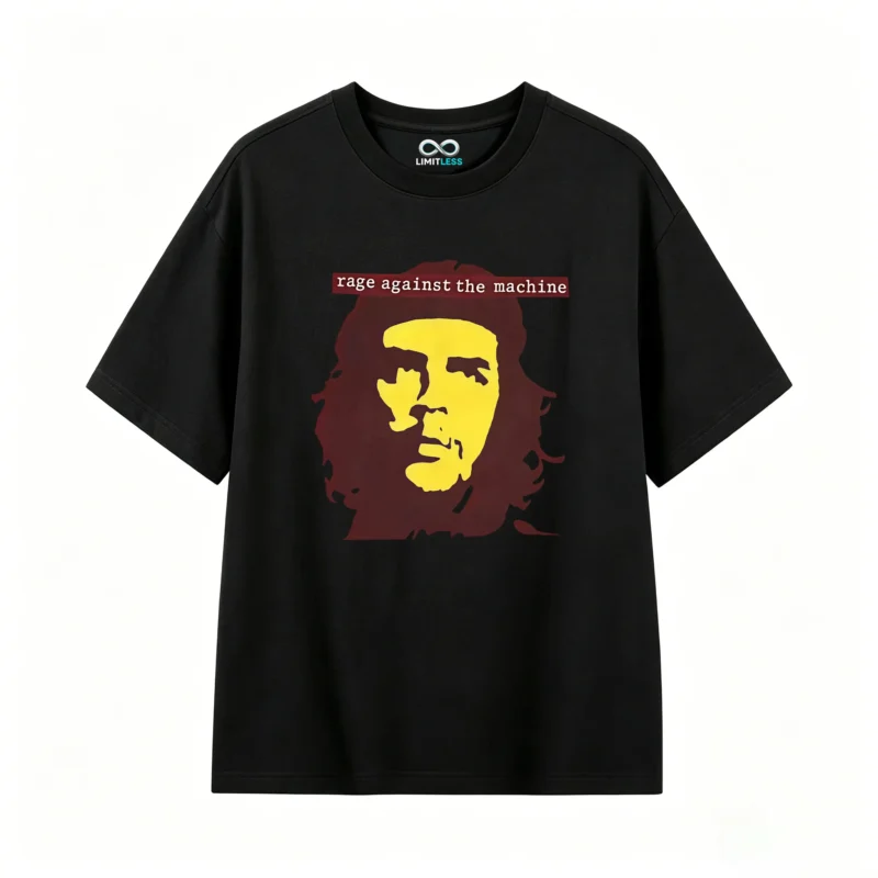 黑t Tees with prints of Argentine national heroes