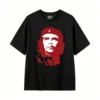 黑t Tees with prints of Argentine national heroes