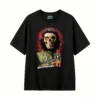 黑t Tees with prints of Argentine national heroes