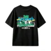黑t Funny Back Print T-Shirt