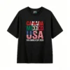 黑t正 FIFA World Cup 2026 Canada Mexico USA Host Nations Flag T-Shirt
