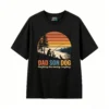 Dad Son Dog Fishing T-Shirt