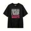 I'm A Grown Man I Do What I Want My Daughter Wants - Vintage Distressed Typography Graphic Tee for Dad, Bold Statement Shirt with Red Line Design