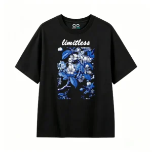 Flowering Branches Blue and White Blossoms T-Shirt