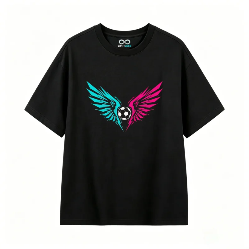 Soccer Wings Graphic T-Shirt