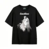 White Horse Head and Neck Artistic Illustration T-Shirt
