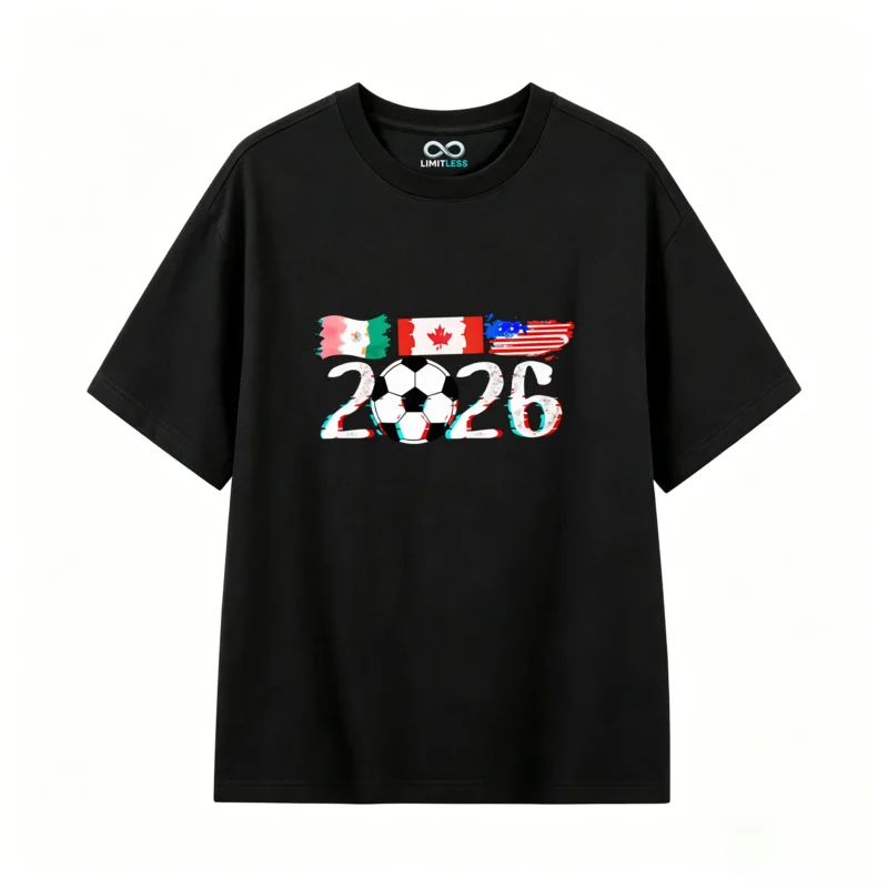 2026 FIFA World Cup Mexico Canada USA Tri-Nation Soccer T-Shirt