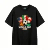 黑t正 2026 World Cup North America Soccer T-Shirt