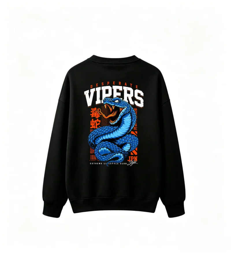 黑卫 Desperate Vipers Extreme Li Battle Club Graphic Hoodie