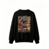 黑卫 Golden Dragon Pride of Japan Worldwide Streetwear Back Print Crew Neck Hoodie