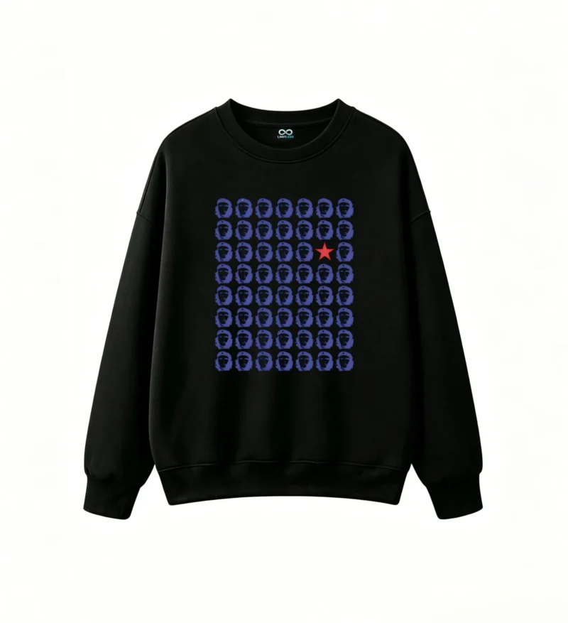 黑卫 Crew neck hoodies printed with Argentine national heroes