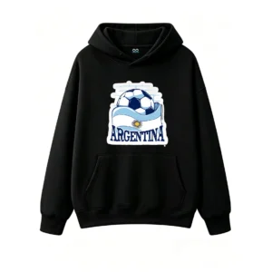 Hoodie with Argentina football print