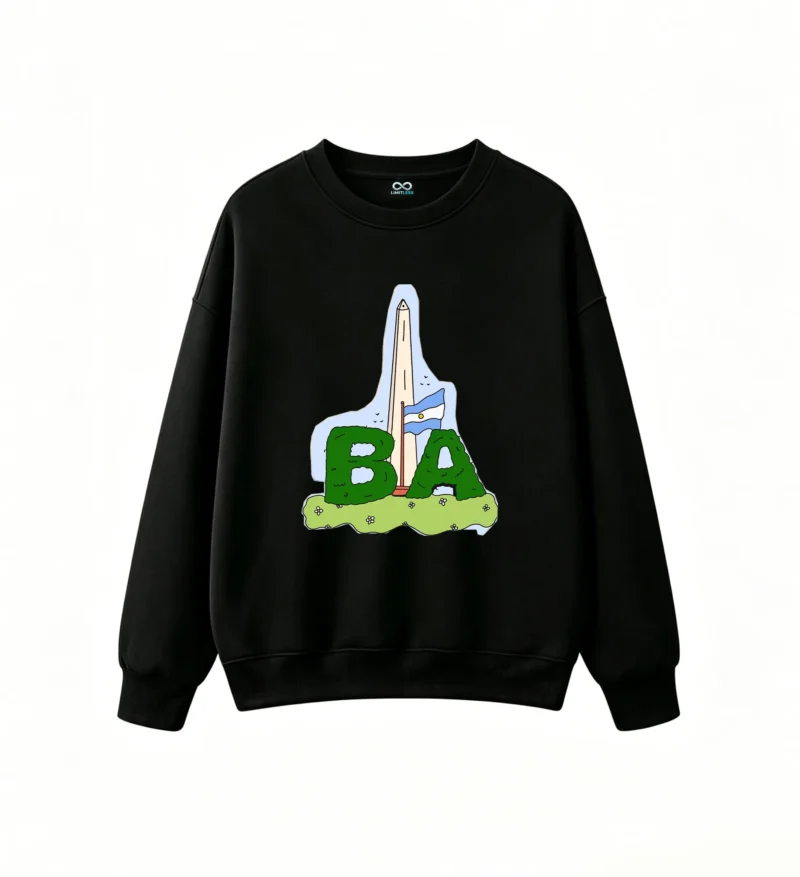 黑卫正 Cozy Oversized Hoodless Sweatshirt for Women and Men