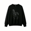 黑卫正 Whimsical Night Sky Five Bright Yellow Stars on Dark Textured Background Hoodie