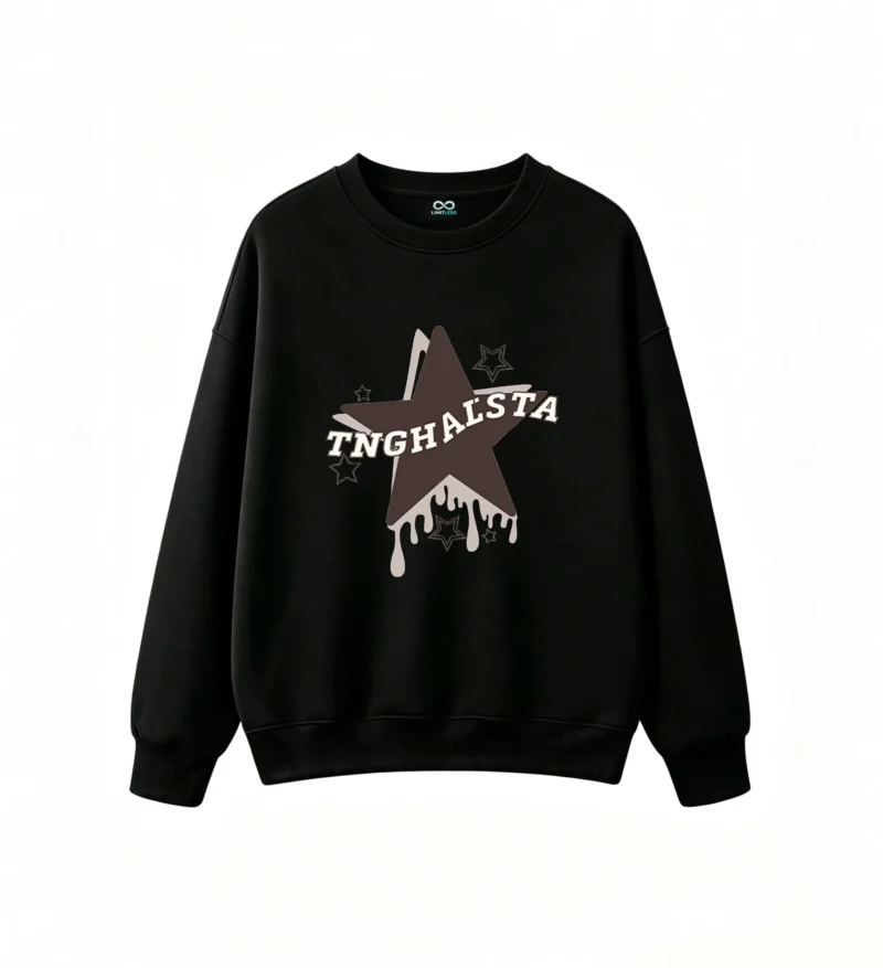 黑卫正 Unisex Oversized No-Hoodie Sweatshirt