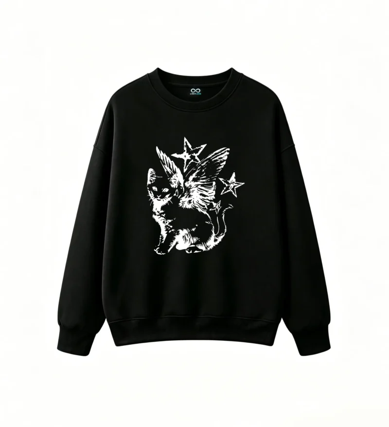 Fantasy Dark Dragon Creature Sketch Art Hoodie