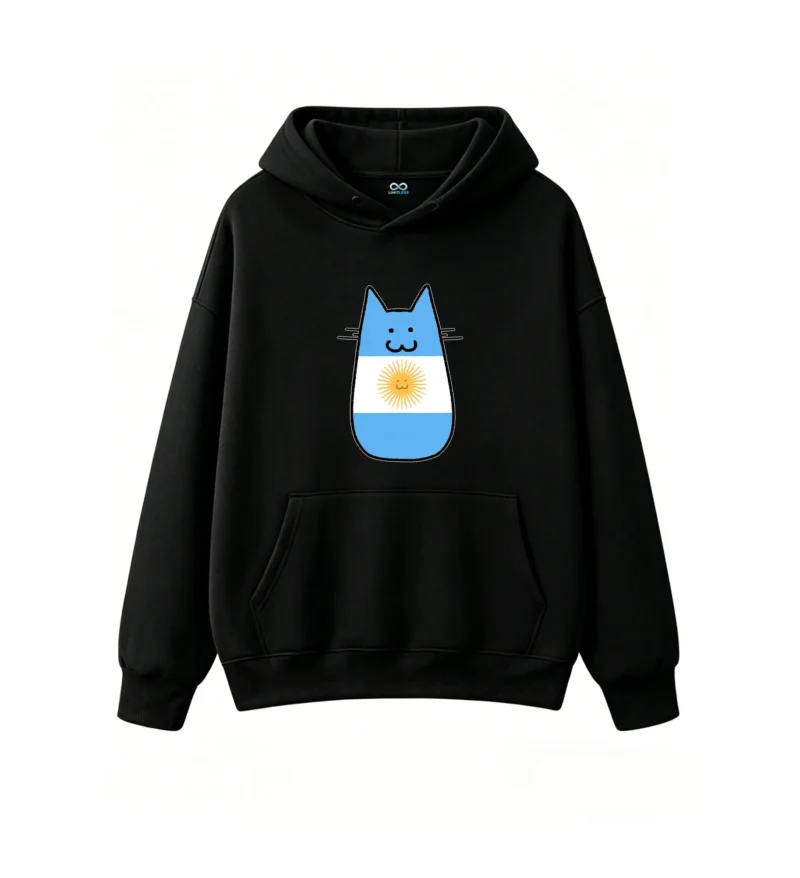 Sudadera con capucha holgada y cómoda, con bolsillo delantero