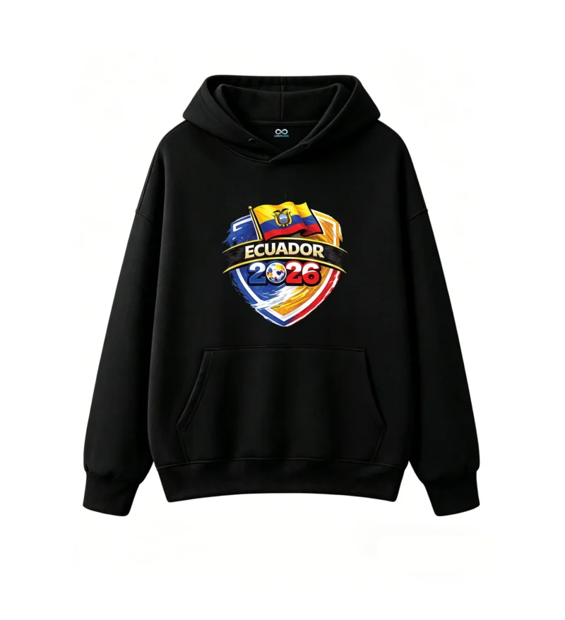 黑卫正 Hoodie with 2026 USA-Canada-Mexico World Cup themed print