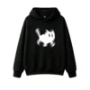 黑卫正 Abstract Glowing Sun Flame Spikes Hoodie