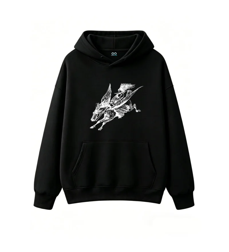 Abstract Digital Noise Art Print Hoodie