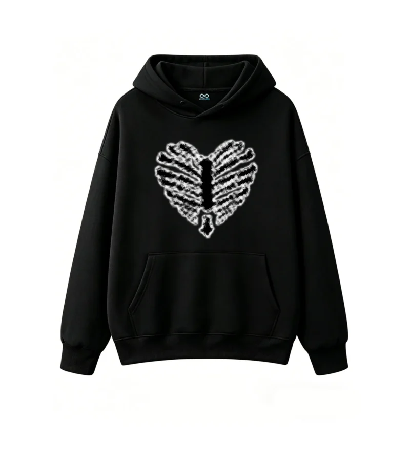 Sparkling Butterfly Sequin Design Hoodie