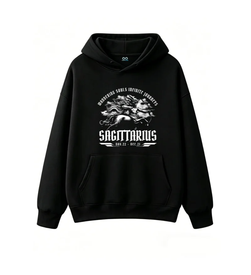 黑卫正 Sagittarius Wandering Souls Infinite Journeys Hoodie