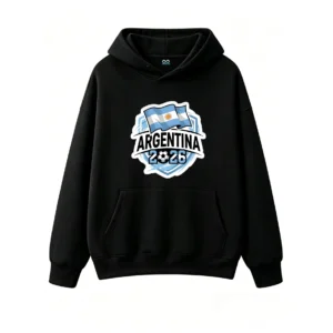 Stylish Sun of May Flag Design with Soccer Ball Emblem, Premium Cotton Blend Pullover Sweatshirt for Men Women, Cozy Casual Sportswear for Football Fans, Perfect Gift for Argentina National Team Supporters and World Cup Enthusiasts