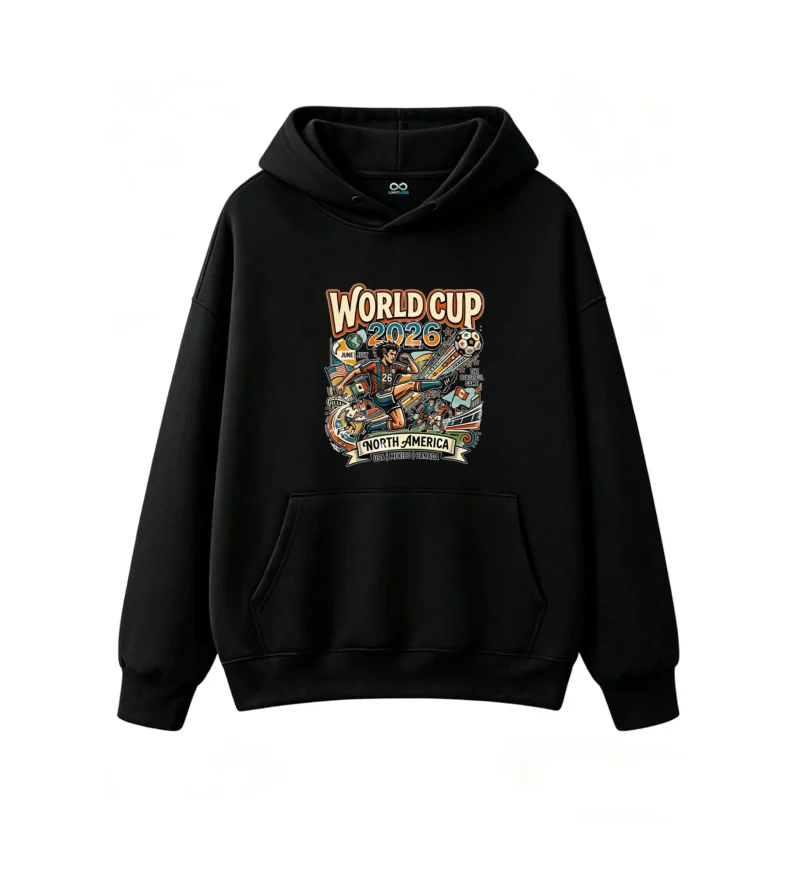 2026 FIFA World Cup North America Retro Graphic Hoodie