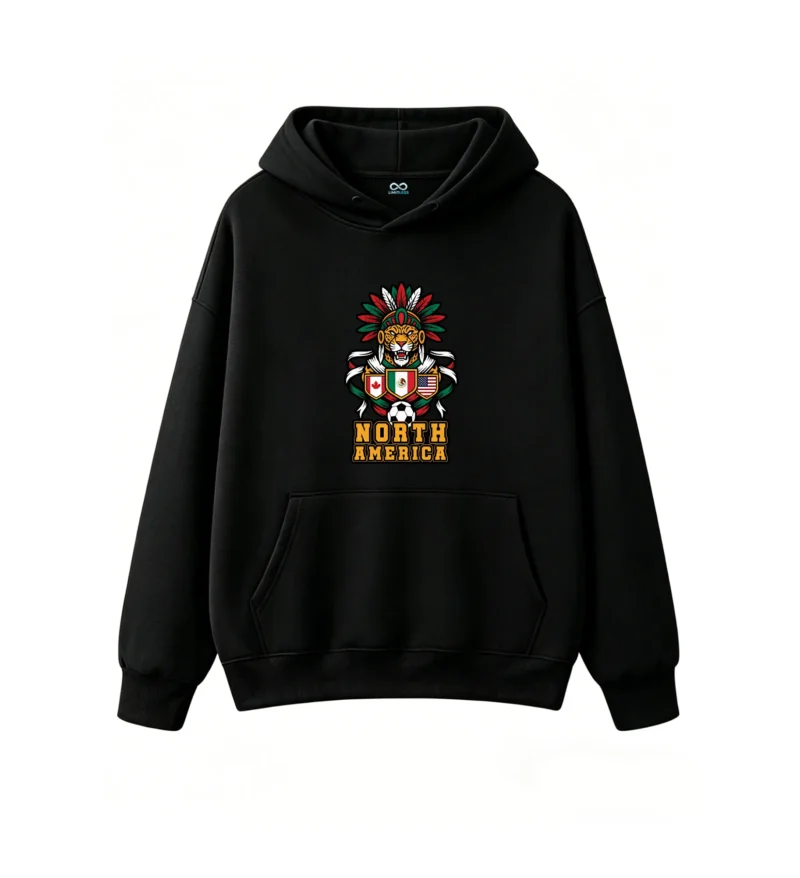 黑卫正 North America Tiger Soccer Team Hoodie