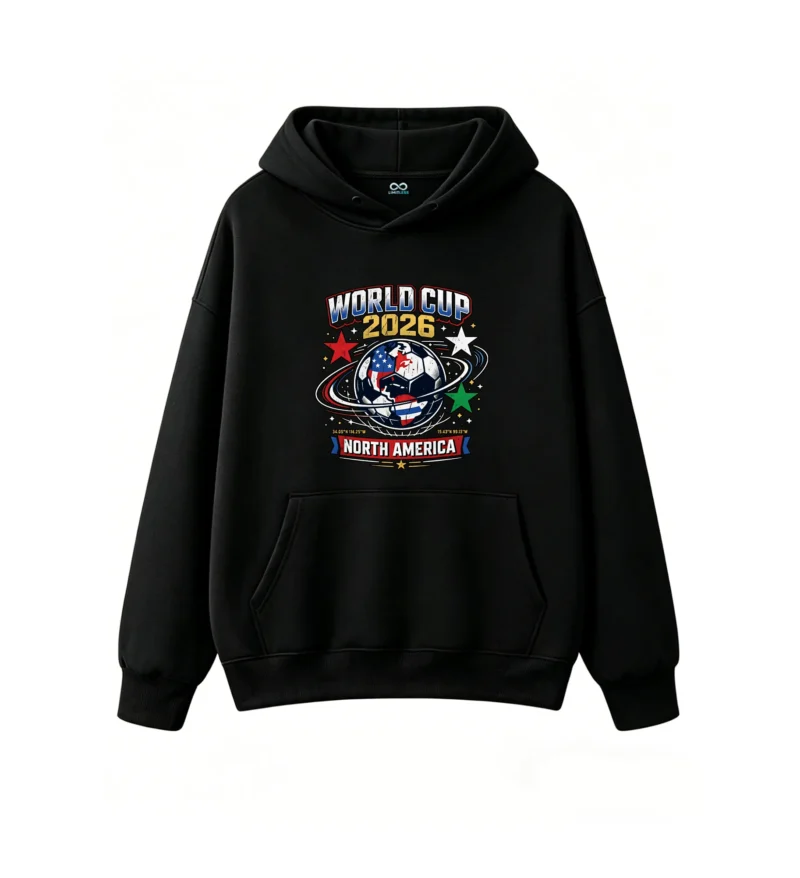 黑卫正 World Cup 2026 North America Graphic Hoodie