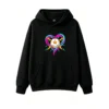 黑卫正 Soccer Heart Lightning Graphic Hoodie