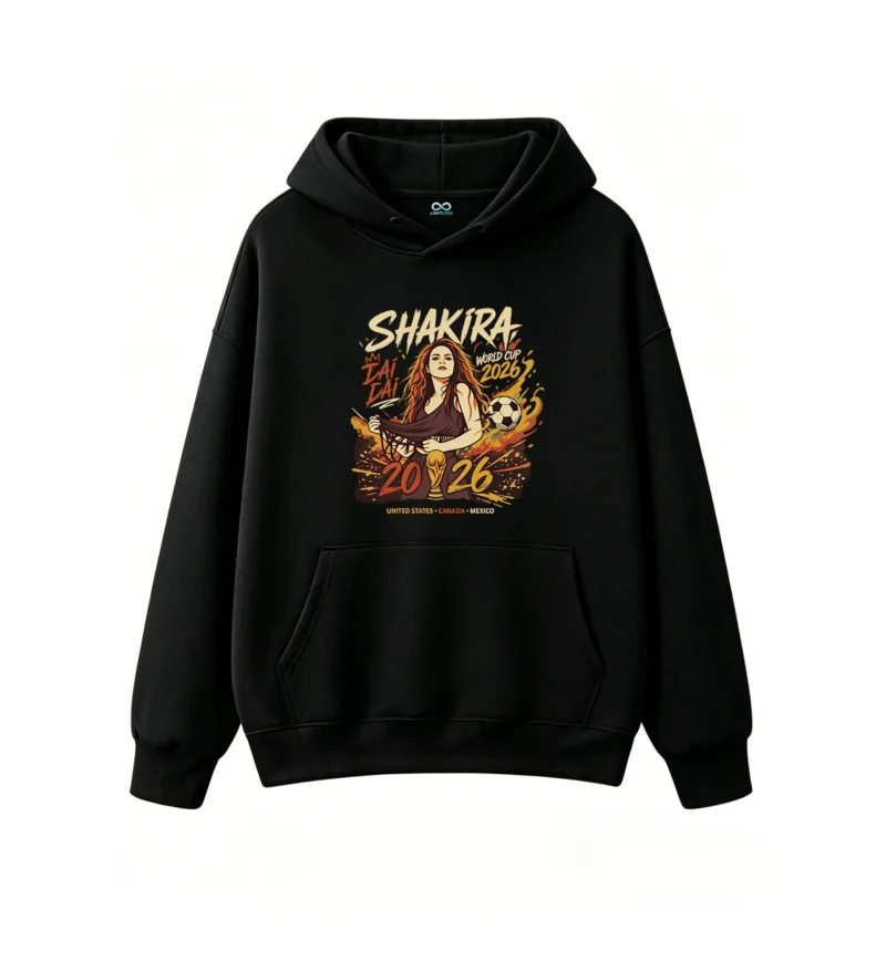 黑卫正 Shakira World Cup 2026 Argentina Graphic Hoodie