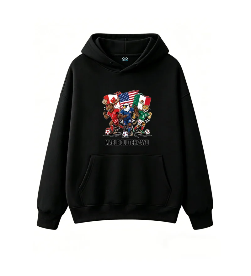 North America Soccer Mascots Hoodie