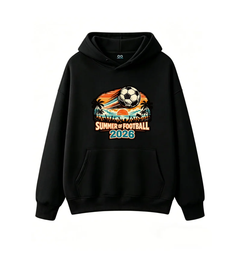 Summer of Football 2026 Retro Graphic Hoodie