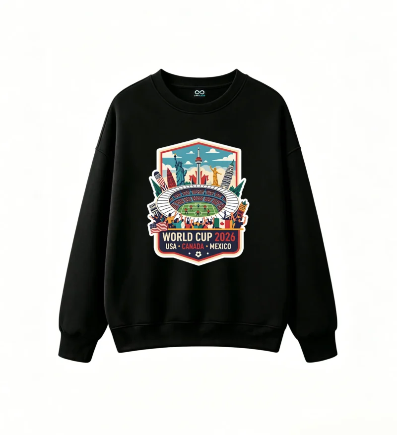 黑卫正 FIFA World Cup 2026 Commemorative Emblem Hoodie