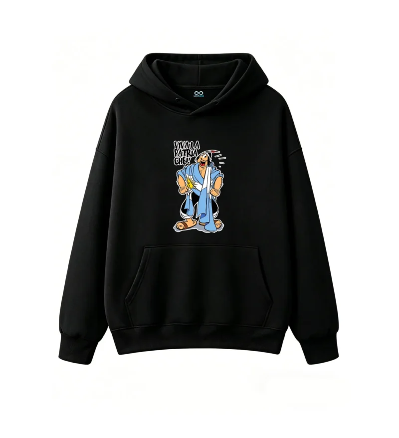 Casual Loose Fit Pullover Sweatshirt, Breathable Cotton Blend, Dynamic Pose Design Perfect for Soccer Fans, Independence Day Gift for Men Women Kids