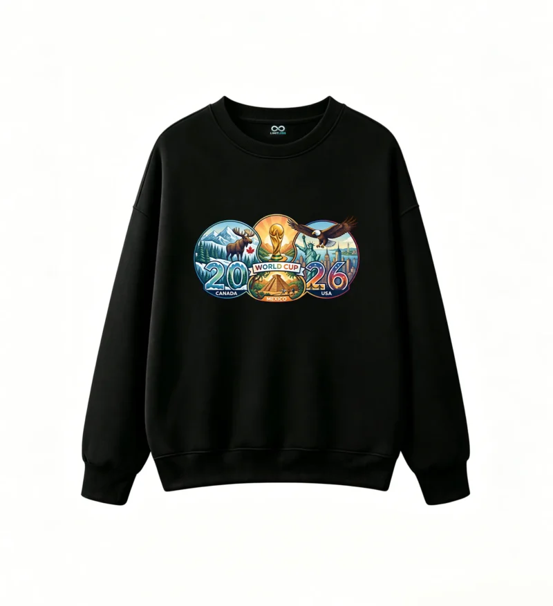 2026 FIFA World Cup Canada Mexico USA Joint Host Graphic Hoodie
