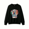 2026 FIFA World Cup USA Mexico Canada United Soccer Player Flag Silhouette Crew Neck Sweatshirt