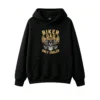 Biker Dad Like A Normal Dad Only Cooler Skull With Helmet Graphic Hoodie