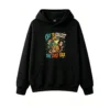 黑卫正 Funny Frog Skateboarding "Off To Collect The Dad Tax" Graphic Hoodie