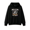 黑卫正 Biker Father Like A Normal Father Only Cooler Motorcycle Dad Graphic Print Hoodie - Casual Pullover Sweatshirt with Front Pocket