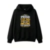 黑卫正 I'm A Proud Step Dad Of A Wonderful Sweet And Awesome Step Daughter - Funny Graphic Print Hoodie For Men