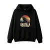 黑卫正 Dadzilla Father of Monsters Retro Vintage Monster Roaring Sunset Graphic Hoodie