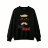 World's Best Dad Mustache Glasses Graphic Hoodie - Retro Vintage Father's Day Sweatshirt