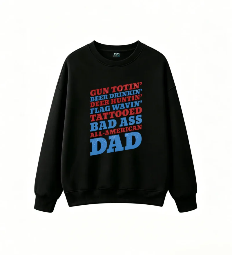 黑卫正 Unisex Oversized Hoodless Sweatshirt - Premium Cotton Blend Pullover