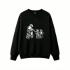 黑卫正 TOMGIANT Motocross Handshake Family Bonding High Contrast Black and White Sketch Art Hoodie