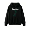 黑卫正 Art Nouveau Floral Teal Lily Hoodie