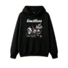 黑卫正 Artistic Sakura Cherry Blossom Ink Wash Painting Hoodie