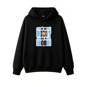 Bold Sun of May Design with Blue and Black Text, Casual Streetwear Sweatshirt for Men Women, Funny Mocking Humor Tee, Perfect Gift for Argentina Travelers or Spanish Speakers