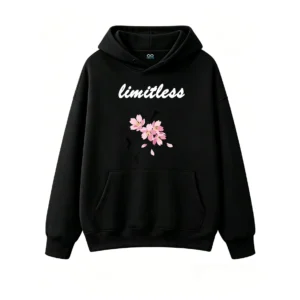 Cherry Blossom Sakura Digital Illustration Hoodie